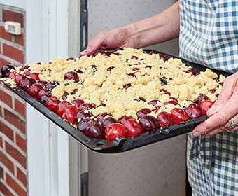 Kirschkuchen vom Blech Kirschkuchen vom Blech